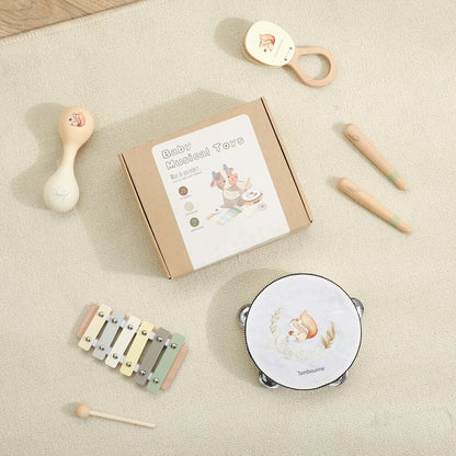 Montessori Wooden Musical Instruments Set 2+ Years