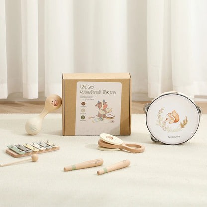 Montessori Wooden Musical Instruments Set 2+ Years