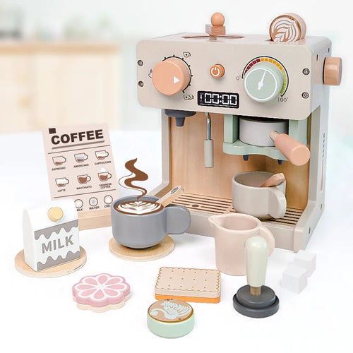 Montessori Wooden Coffee Maker Set