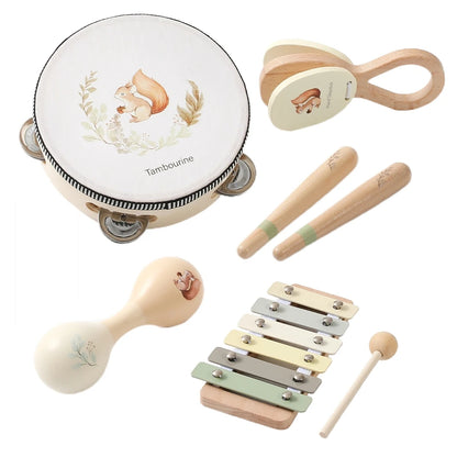 Montessori Wooden Musical Instruments Set 2+ Years