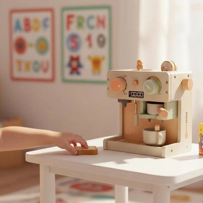 Montessori Wooden Coffee Maker Set