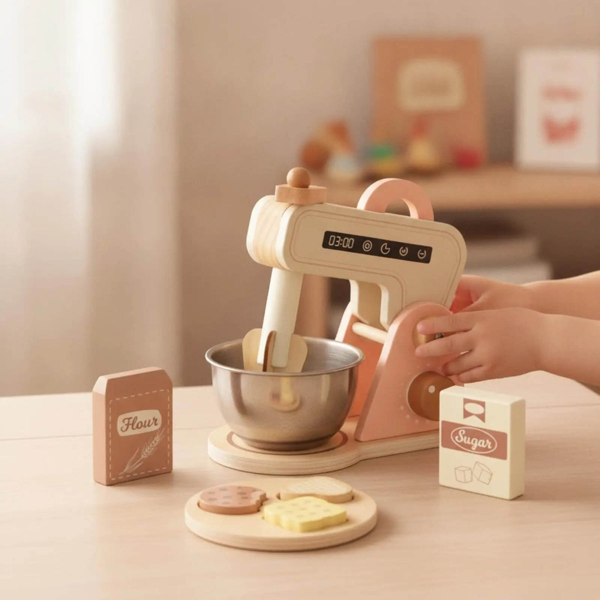 Montessori Wooden Baking Mixer Set