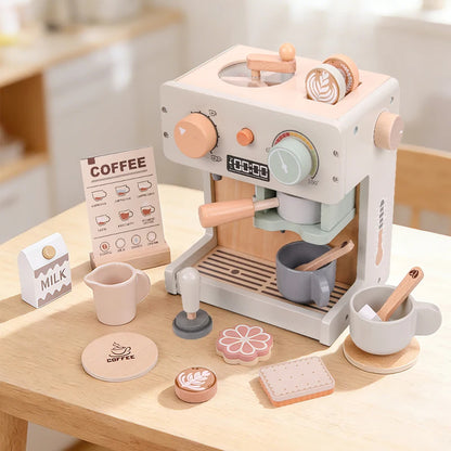 Montessori Wooden Coffee Maker Set