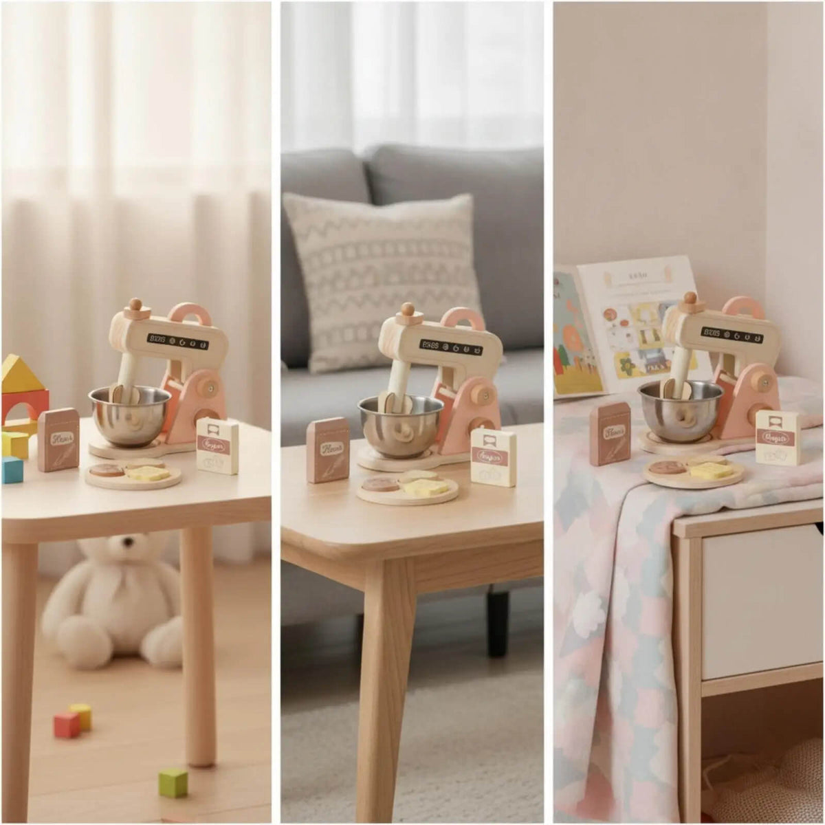Montessori Wooden Baking Mixer Set