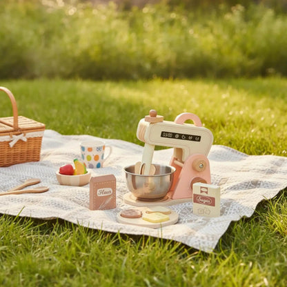 Montessori Wooden Baking Mixer Set