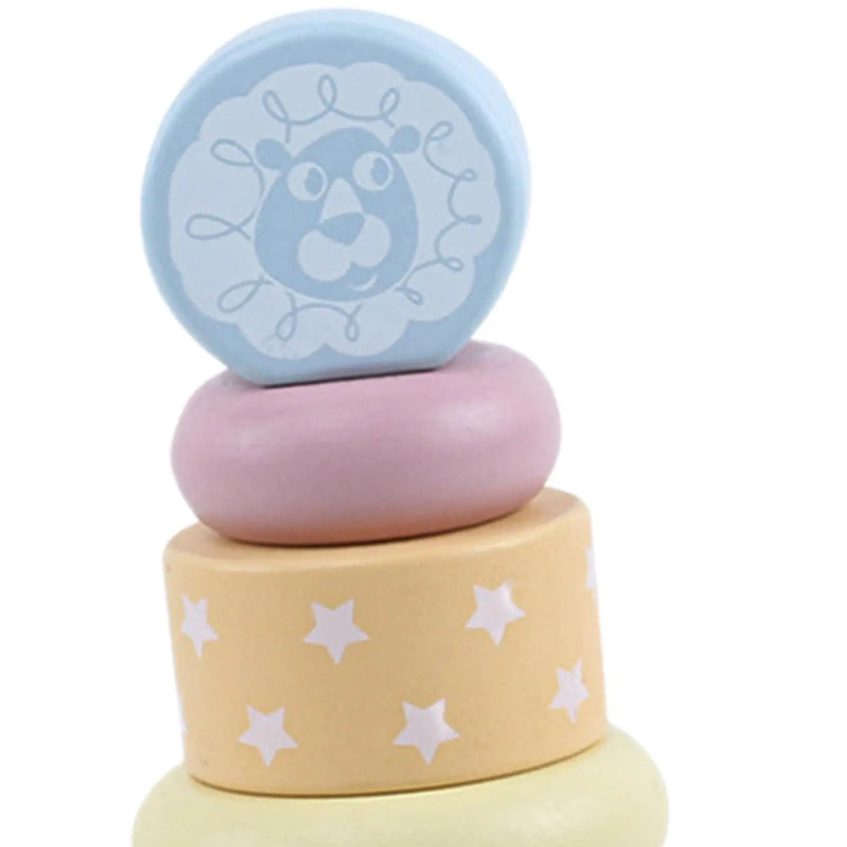 Montessori Wooden Stacking Pyramid Toy