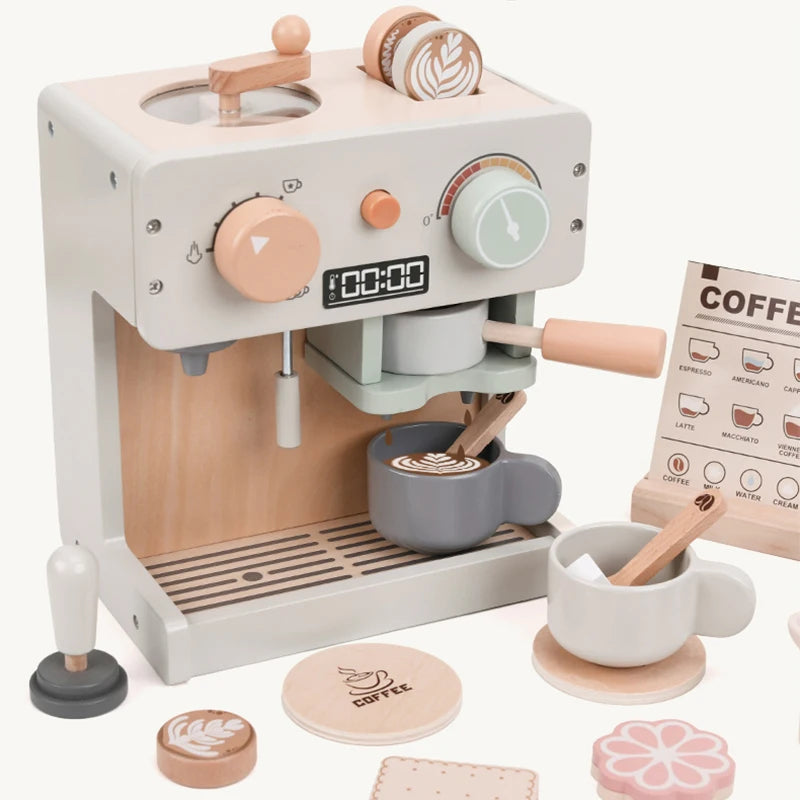 Montessori Wooden Coffee Maker Set