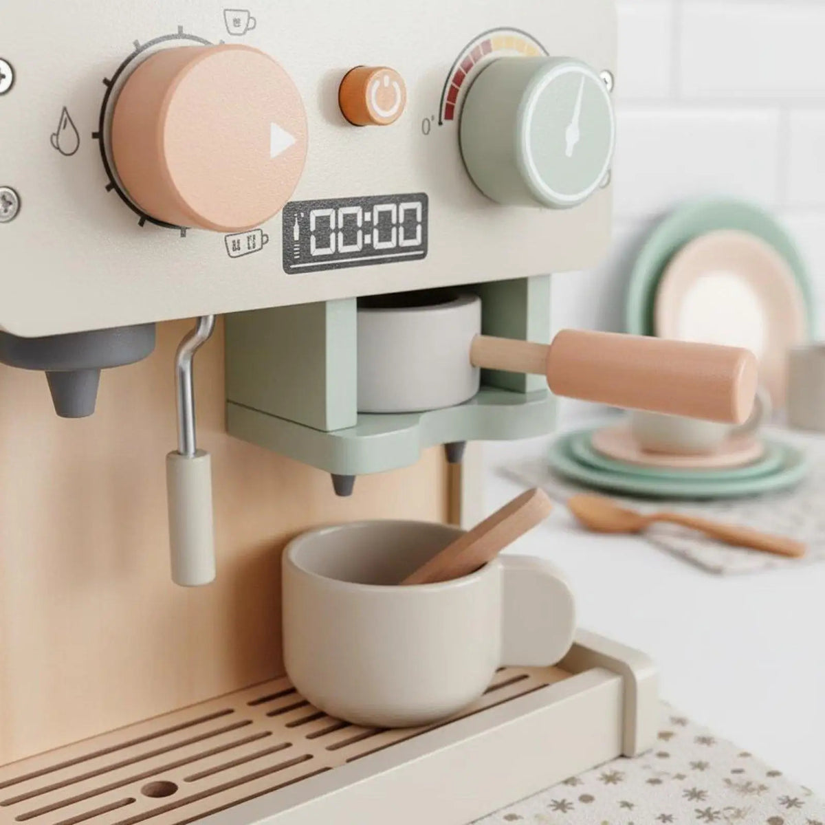 Montessori Wooden Coffee Maker Set