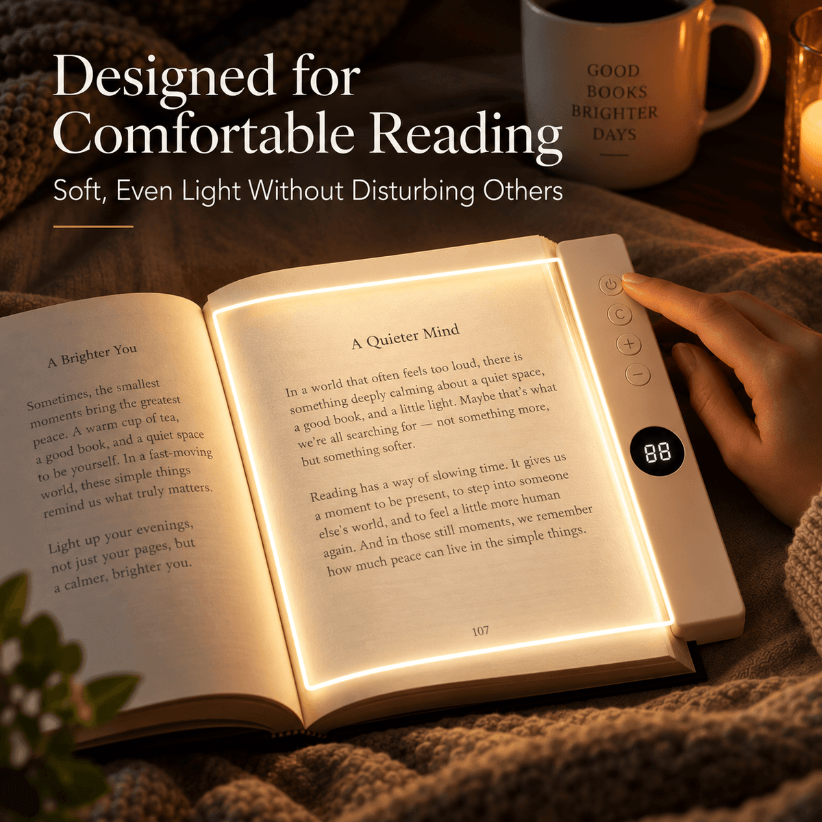 Adjustable Brightness Reading Lamp - BOOKLED