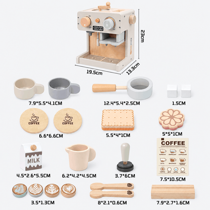 Montessori Wooden Coffee Maker Set