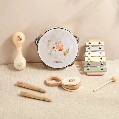 Montessori Wooden Musical Instruments Set 2+ Years