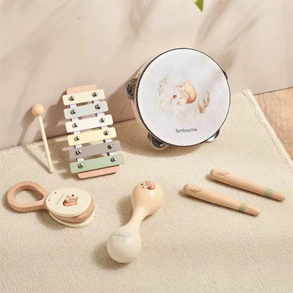 Montessori Wooden Musical Instruments Set 2+ Years