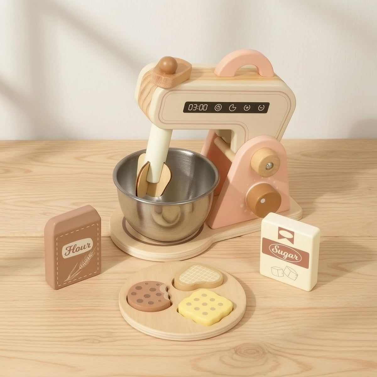 Montessori Wooden Baking Mixer Set