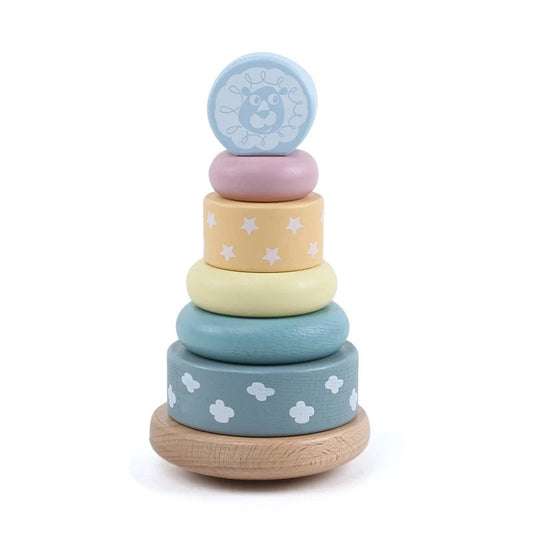 Montessori Wooden Stacking Pyramid Toy