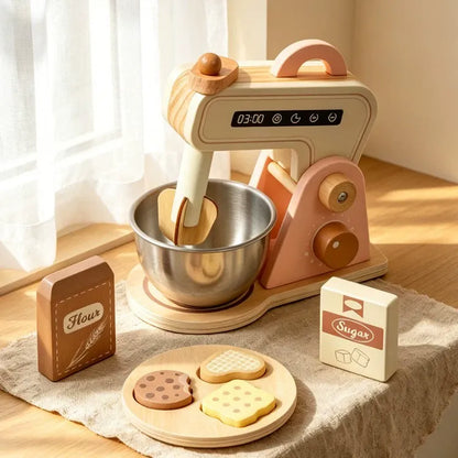 Montessori Wooden Baking Mixer Set