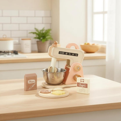 Montessori Wooden Baking Mixer Set