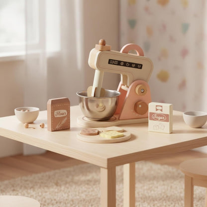 Montessori Wooden Baking Mixer Set