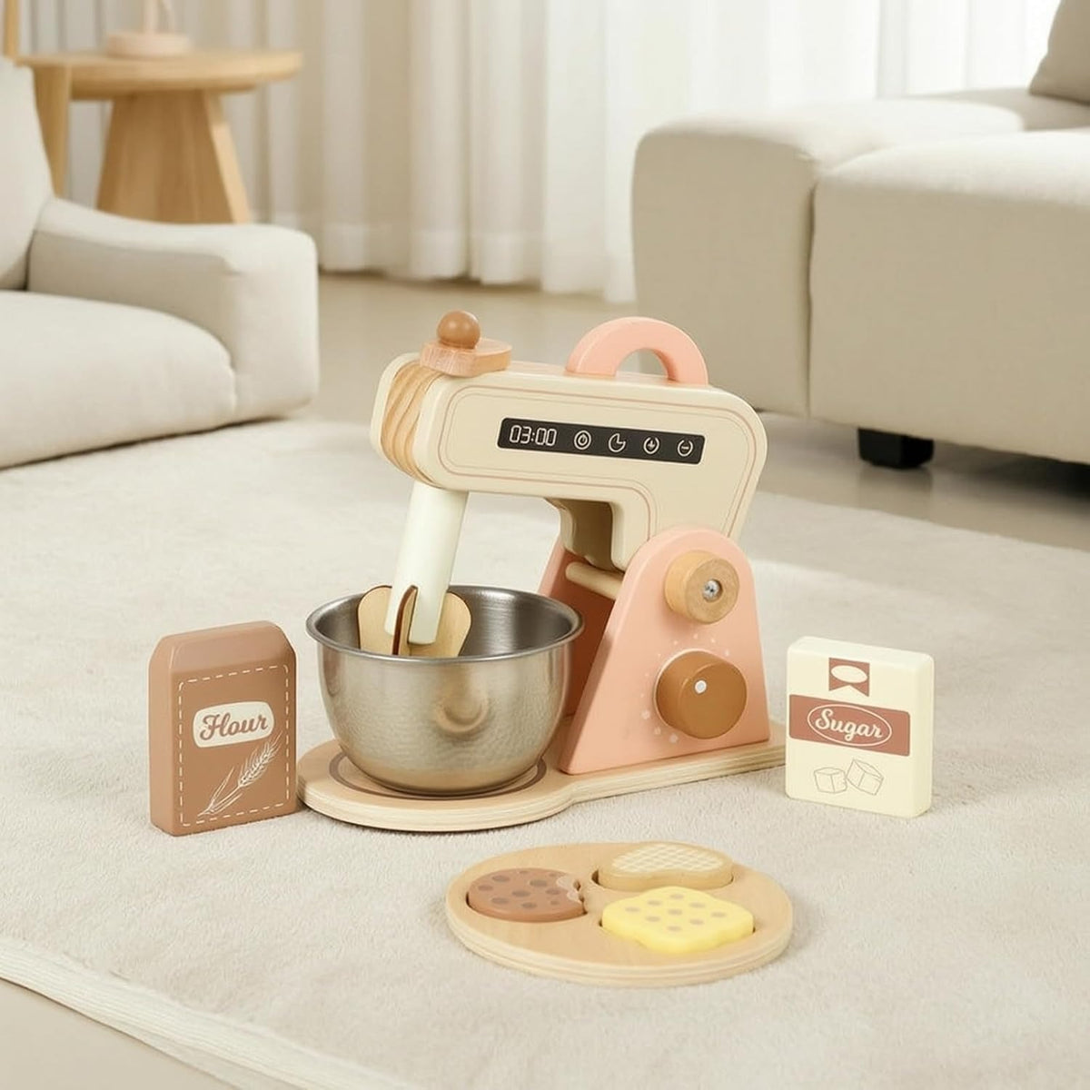 Montessori Wooden Baking Mixer Set